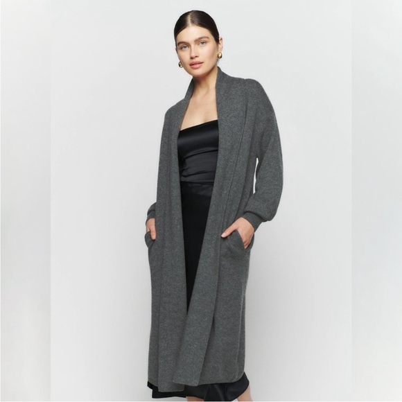 NWT Reformation Liam Cashmere Long Cardigan size M - Picture 4 of 9